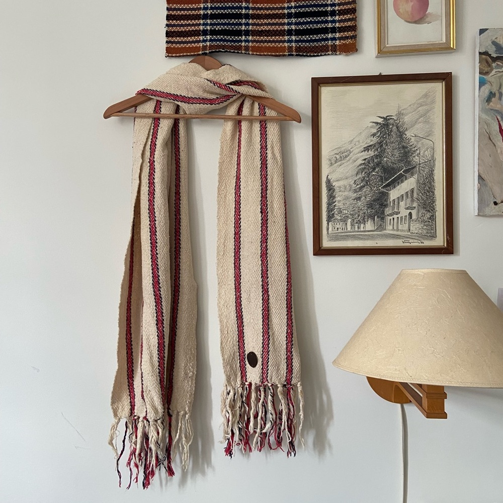 Striped Woven Scarf 🌨️